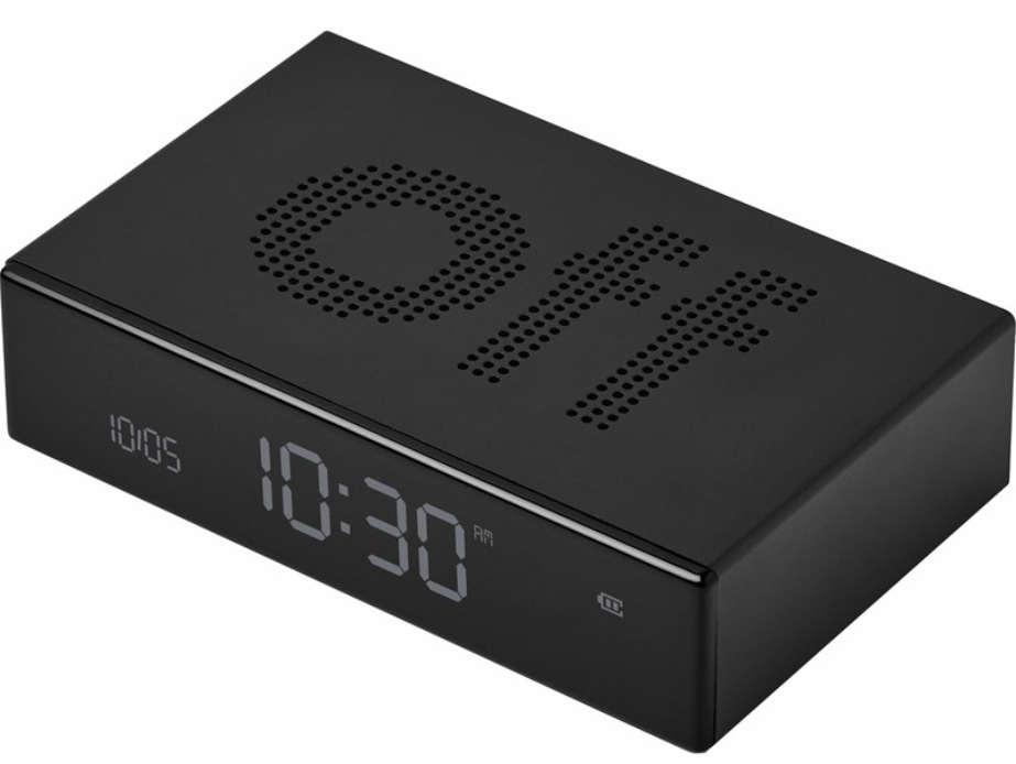 Budík Lexon FLIP Premium LR152N čierny Lexon FLIP Premium LR152N, čierny