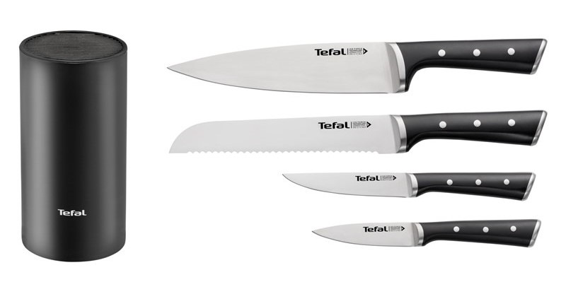 Sada kuchynských nožov Tefal Ice Force K2325S75 + blok čierna Sada kuchynských nožov Tefal Ice Force K2325S75 + blok čierna