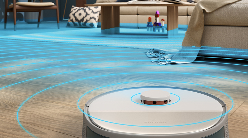 Detail detekovania priestoru Robot. vys. so stanicou Philips XU5100/20 5000 Series
