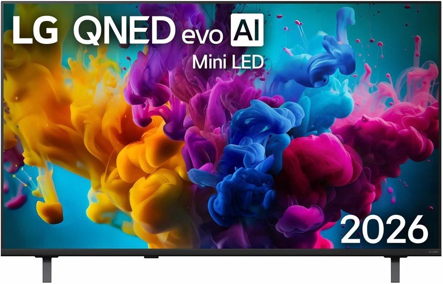 Televízor LG 50QNED8MB6C Televízia LG, čierny rámček, čelný pohľad.