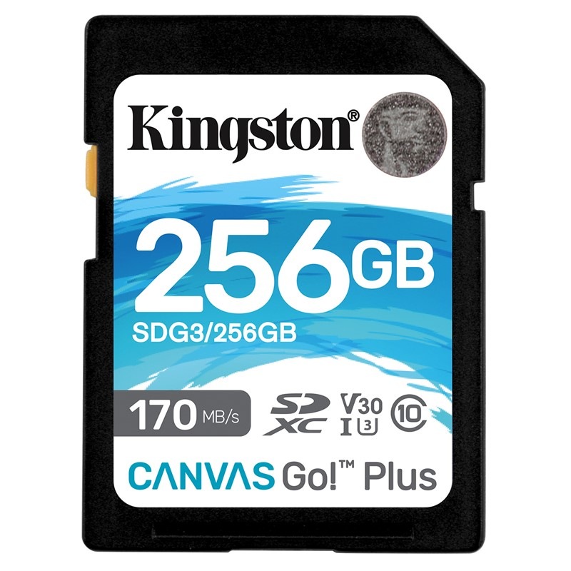 Pamäťová karta Kingston Canvas Go! Plus SDXC 256GB UHS-I U3 (170R/90W)