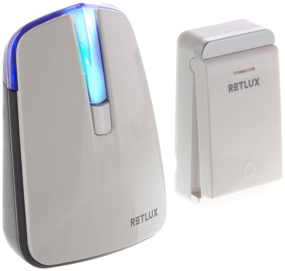 Zvonček bezdrôtový RETLUX RDB 103, 3xAA + tlačidlo biely Zvonček bezdrôtový RETLUX RDB 103, 3xAA + tlačidlo biely