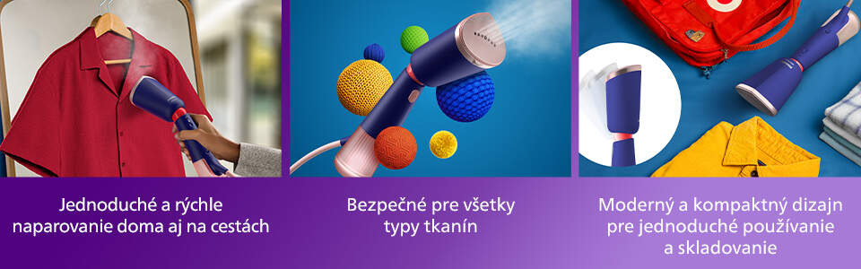 Ručný naparovač odevov Philips Series 5000 STH5030/20 modrý
