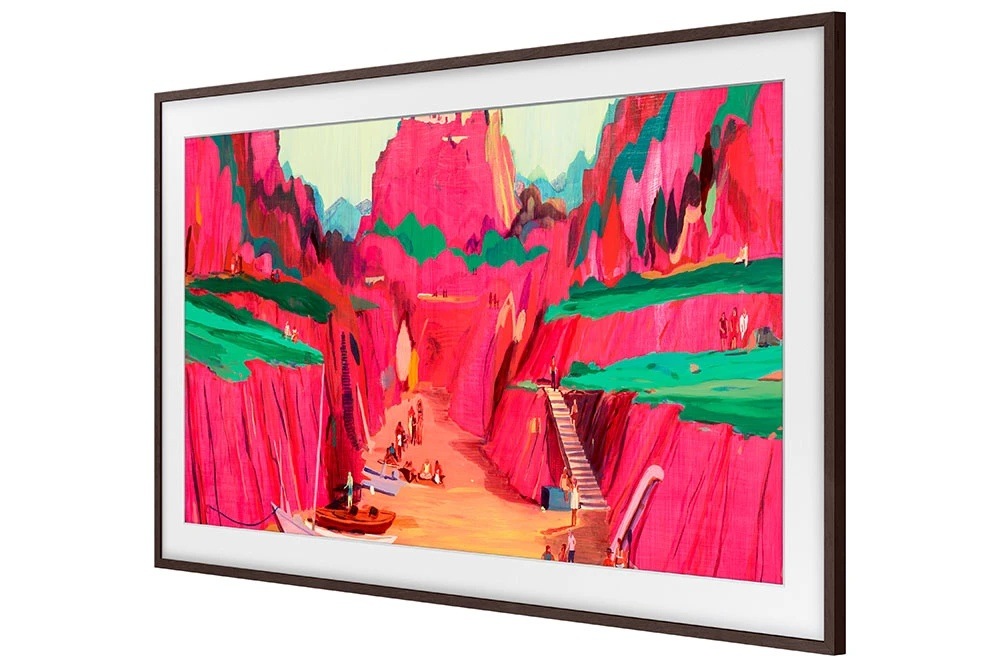 Výmenný rámček Samsung pre Frame TV s uhlopriečkou 85" (2025), Rovný design hnedý Výmenný rámček Samsung pre Frame TV s uhlopriečkou 85" (2025), rovný hnedý farba