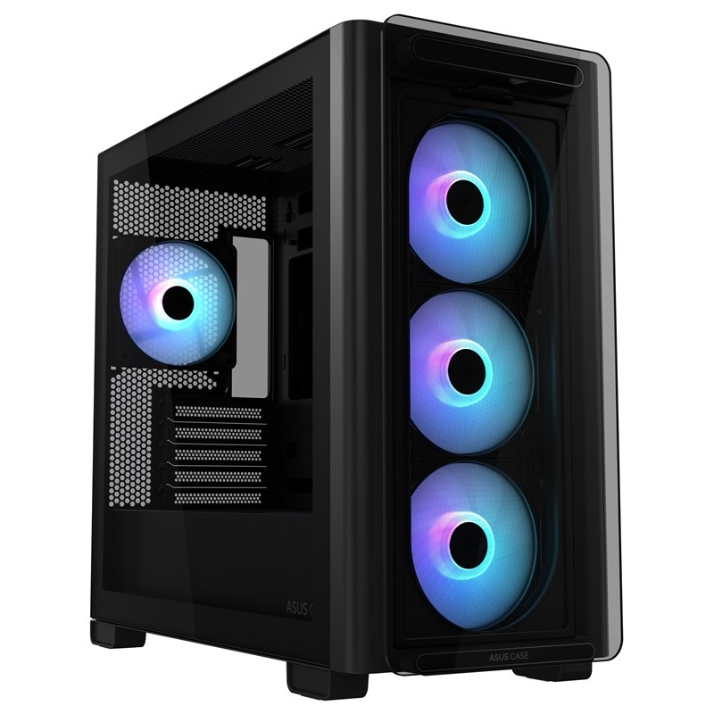 Case Asus A23 PLUS TG ARGB čierna