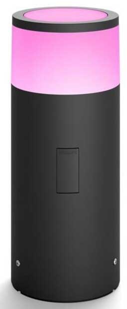 Svietidlo vonkajšie Philips Hue Calla White and Color Ambiance, bez zdroje čierne