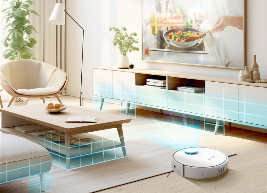Robotický vysávač Tesla RoboStar IQ550 biely Teslá RoboStar iQ550