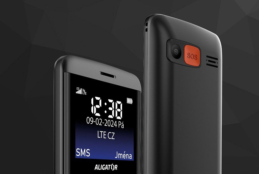 Mobilný telefón Aligator A910 4G Senior čierny