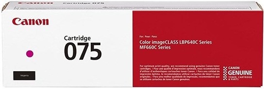 Purpurový toner Canon 075 M, 6363C002 s výťažnosťou 1300 strán