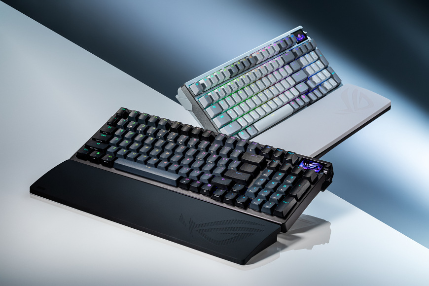 Klávesnica Asus ROG Azoth 96 HE CZ/SK čierna Asus ROG Azoth 96 HE – čierna a biela varianta