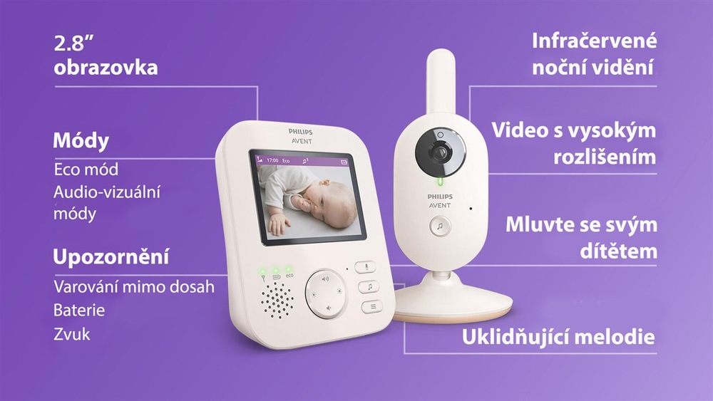 Detská elektronická pestúnka Philips SCD881/26 Avent