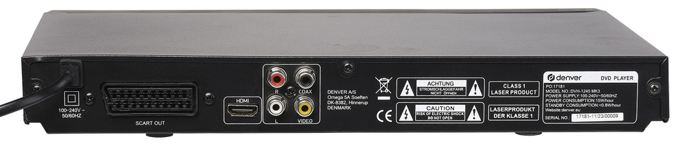 DVD prehrávač Denver DVH-1245 MK3 čierny USB vstup umožní do prehrávača Denver DVH-1245MK3 pripojiť flashdisk ako ďalší zdroj multimédií