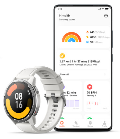 Inteligentné hodinky Xiaomi Watch S1 Active čierne Inteligentné hodinky Xiaomi Watch S1 Active čierne