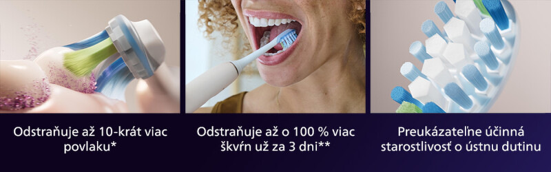 Náhradné hlavice Philips Sonicare Premium Plaque Defense HX9044/87 (4 ks) biela