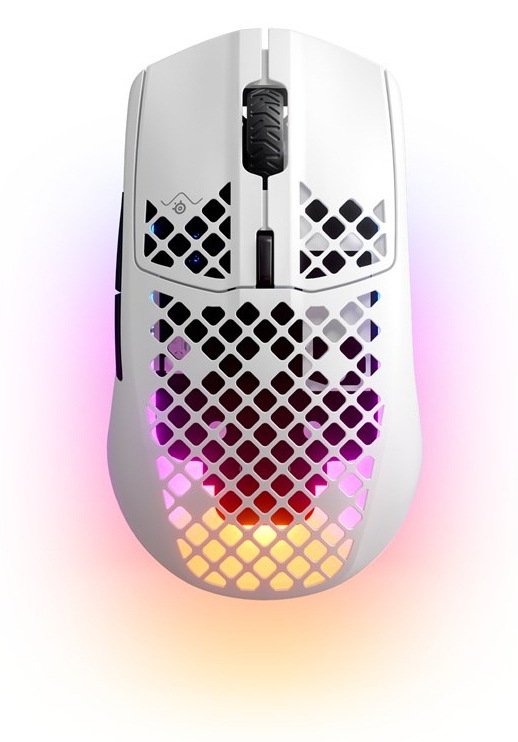 Myš SteelSeries Aerox 3 Wireless (2022) biela