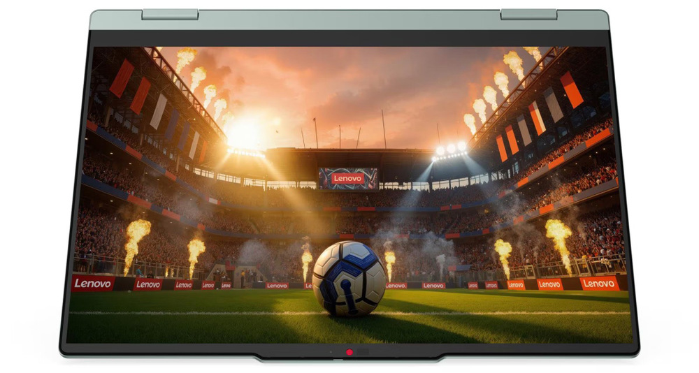 Notebook Lenovo IdeaPad 5 2-in-1 14AGP11 zelený Flexibilná 2v1 konštrukcia umožňuje rýchle prepínanie medzi notebookom, tabletom a stojanom pre prácu, štúdium aj prezentácie v rôznych situáciách.