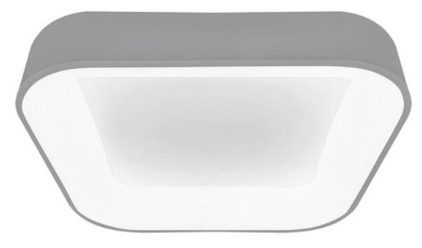 LED stropné svietidlo Solight štvorcové Treviso, 48W, 2880lm, stmievateľné, diaľkové ovládanie sivé