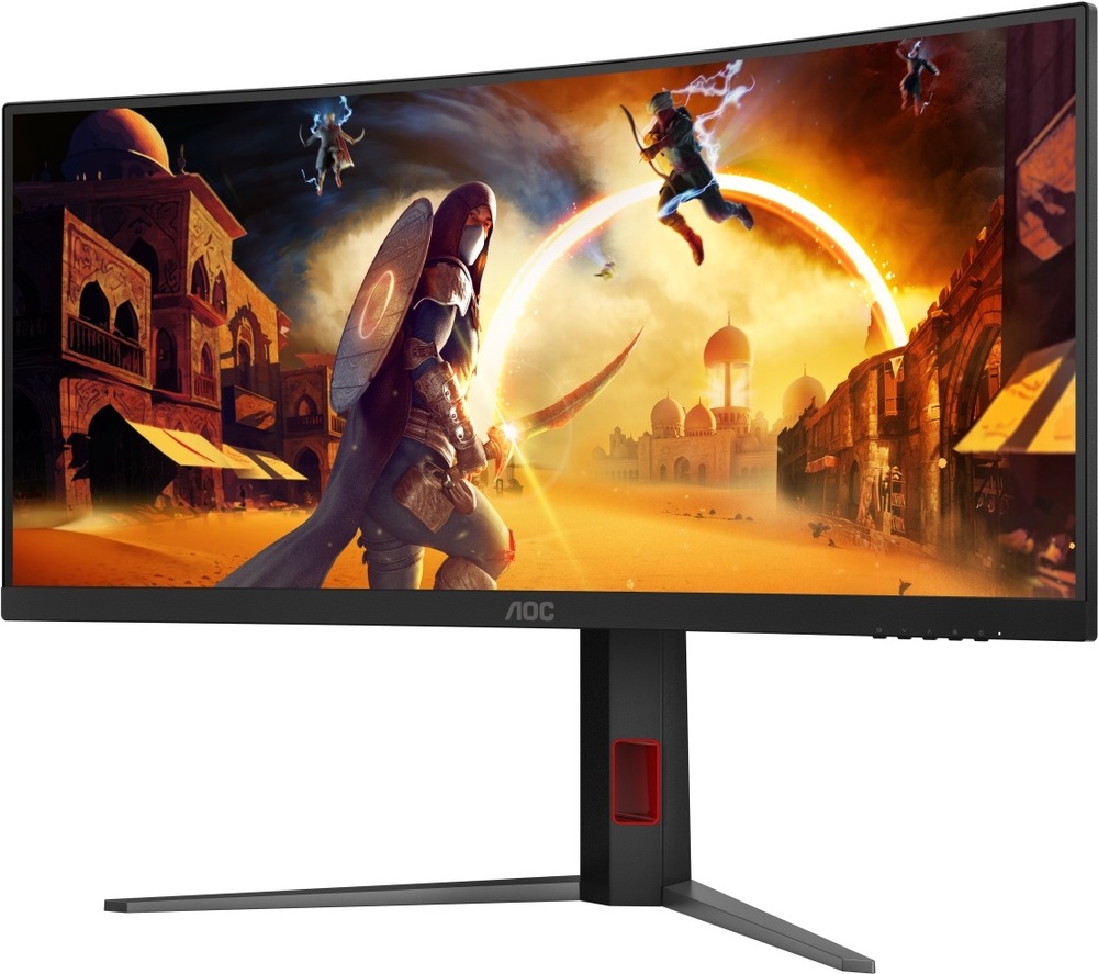 Herný monitor AOC CU34G4Z čierny Herný monitor AOC CU34G4Z so zakriveným 34" displejom sa chváli širokou konektivitou