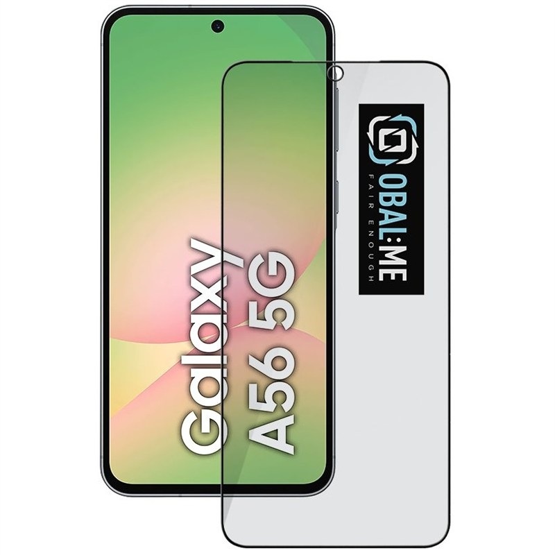 Tvrdené sklo Obal:Me Privacy 5D na Samsung Galaxy A56 5G/A36 5G - čierne