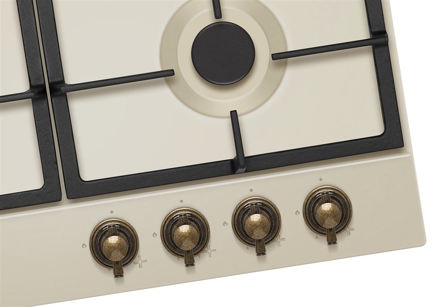 Plynová varná platňa Amica Retro DRP 6412 DW krémová