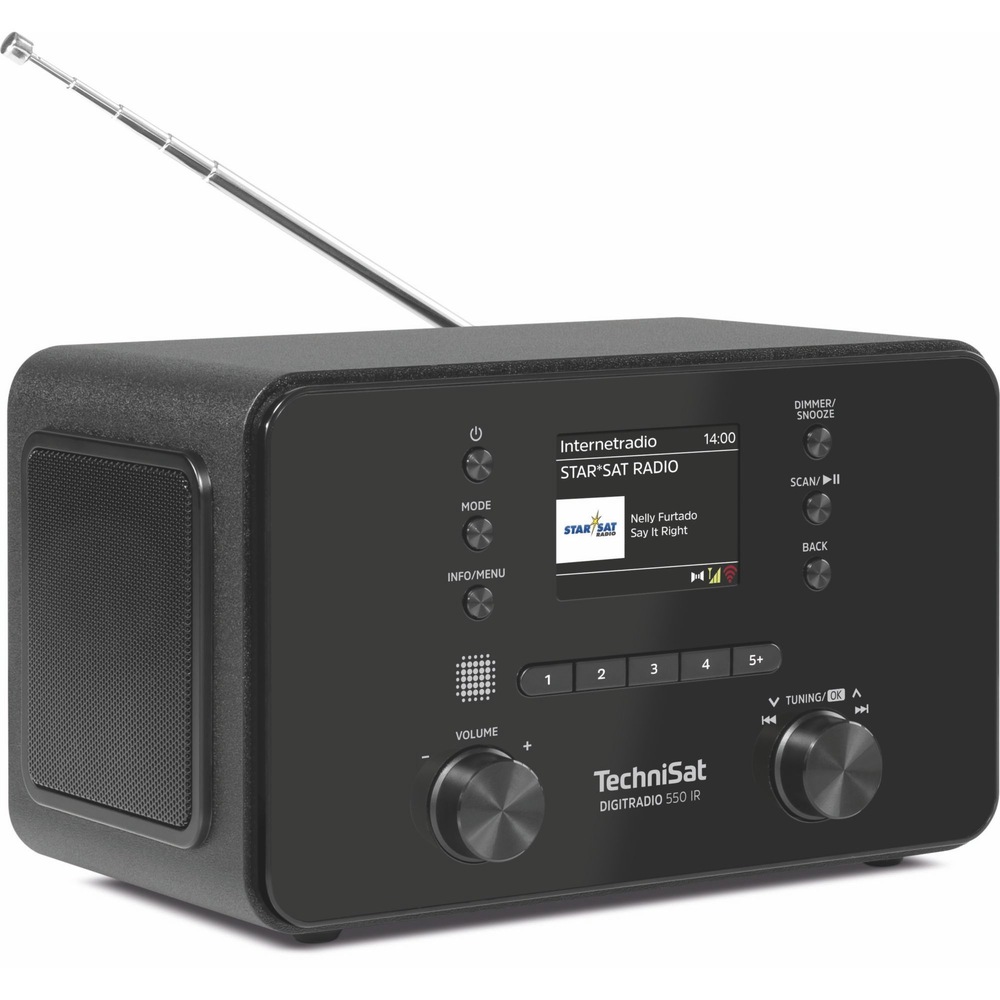 Internetový rádioprijímač s DAB+ Technisat DIGITRADIO 550 IR čierny Internetový rádioprijímač s DAB+ Technisat DIGITRADIO 550 IR čierny