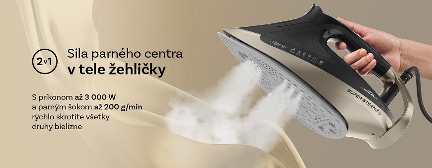 žehlička eta supersteam II, funkcie