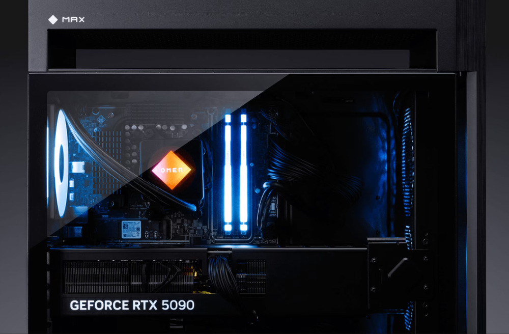 HP OMEN MAX by HP 45L sa opiera o grafickú kartu NVIDIA GeForce RTX radu 50″ width=
