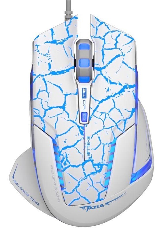 Myš E-Blue Mazer Pro biela/modrá