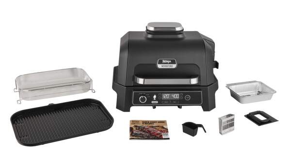Gril Ninja OG850EU Woodfire Pro XL Electric Outdoor BBQ Grill & Smoker čierny/sivý