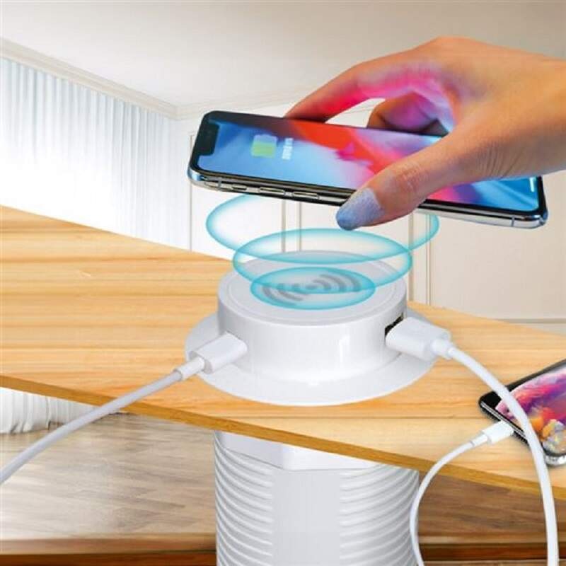 Zásuvkový modul Solight 15W+USB A+C 20W PD biely Zásuvkový modul Solight 15W+USB A+C 20W PD biely