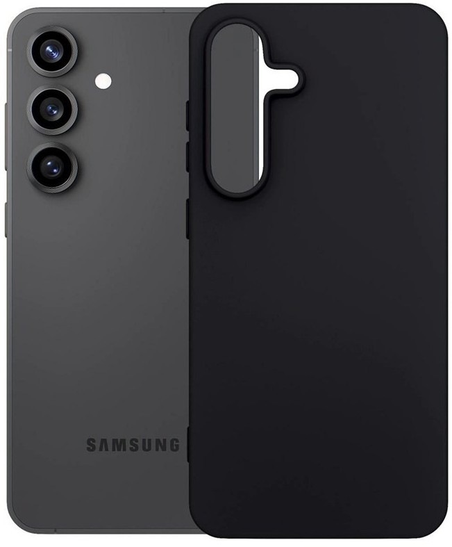 Kryt na mobil 3mk Matt Case na Samsung Galaxy S25 FE v matnom čiernom dizajne