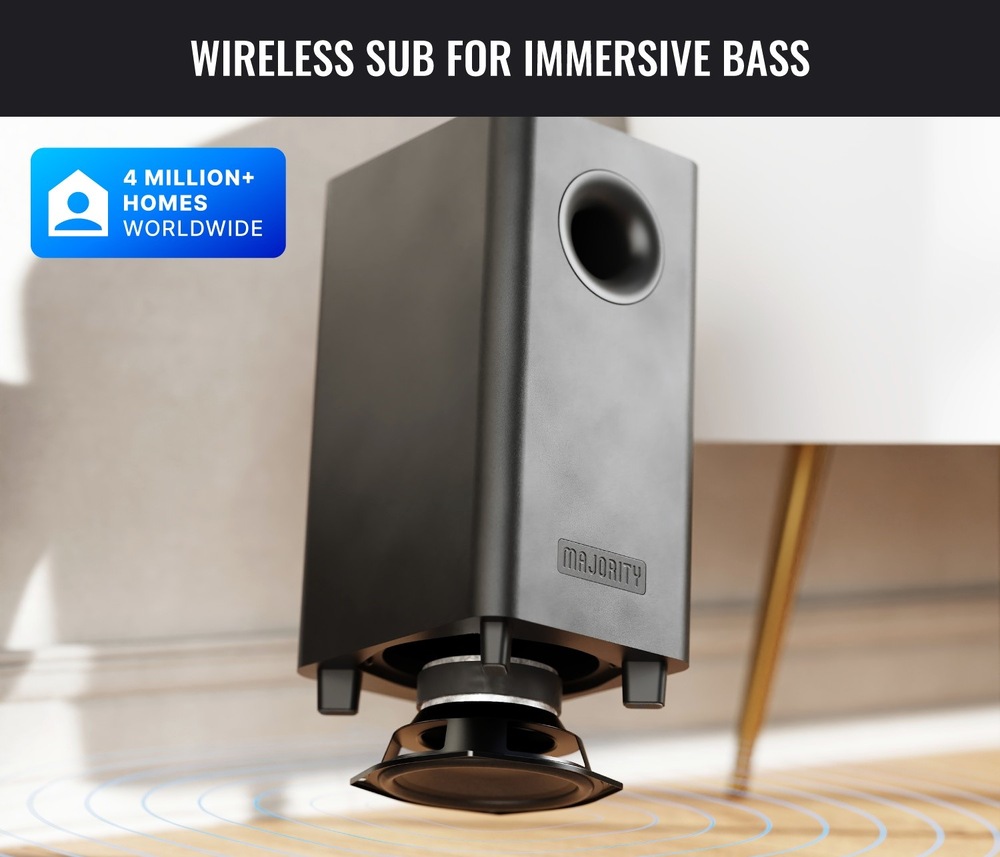 Na obrázku sa nachádza subwoofer, ktorý dodá hlboké basy.