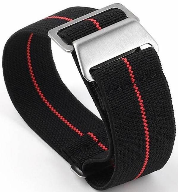 Remienok RhinoTech univerzálny nylonový ťah Quick Release 20mm čierny/červený