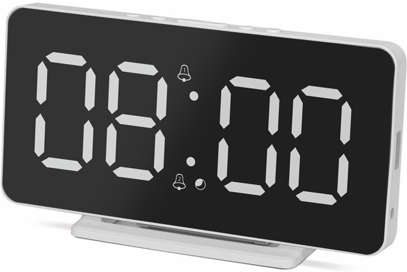Budík TechniSat VIOLA AC-1 v elegantnom bielom prevedení