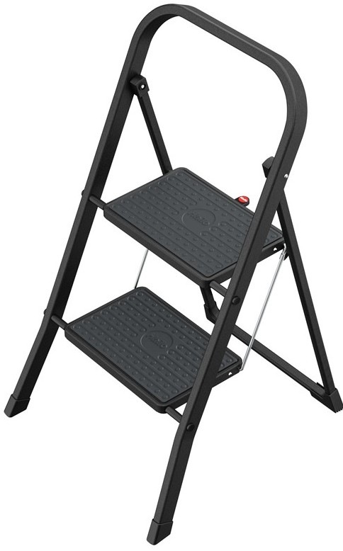 Oceľové skladacie schodíky Hailo K44 StandardLine v 2 stupňoch