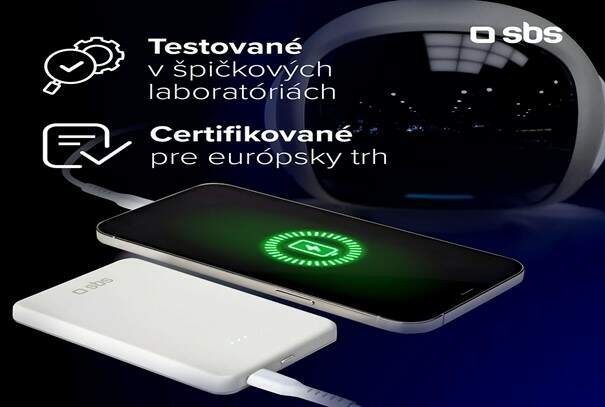 Powerbank SBS Slim 2x USB-A/2x USB-C, PD, 100 W, 20000 mAh čierna Powerbank SBS Slim 2x USB-A/2x USB-C, PD, 100 W, 20000 mAh čierna
