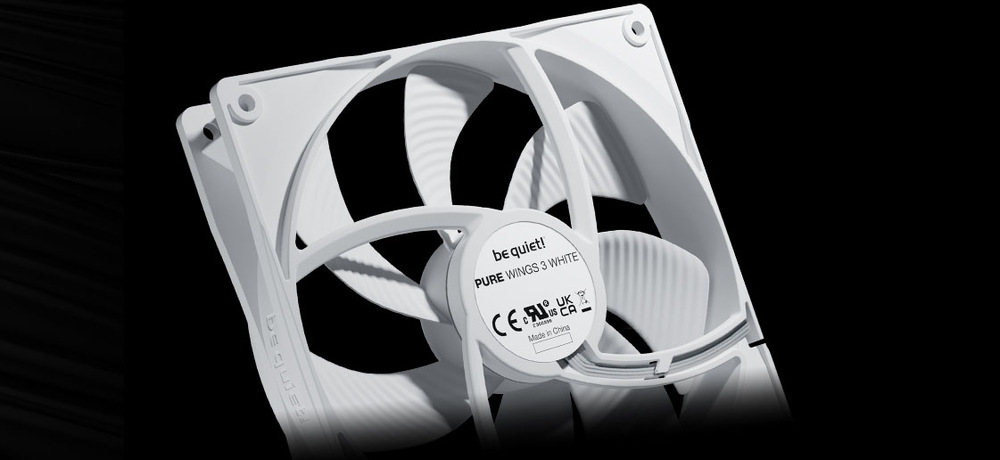 Ventilátor be quiet! Pure Wings 3 140mm PWM high-speed White be quiet! Pure Wings 3 140 mm PWM High-Speed (BL113)