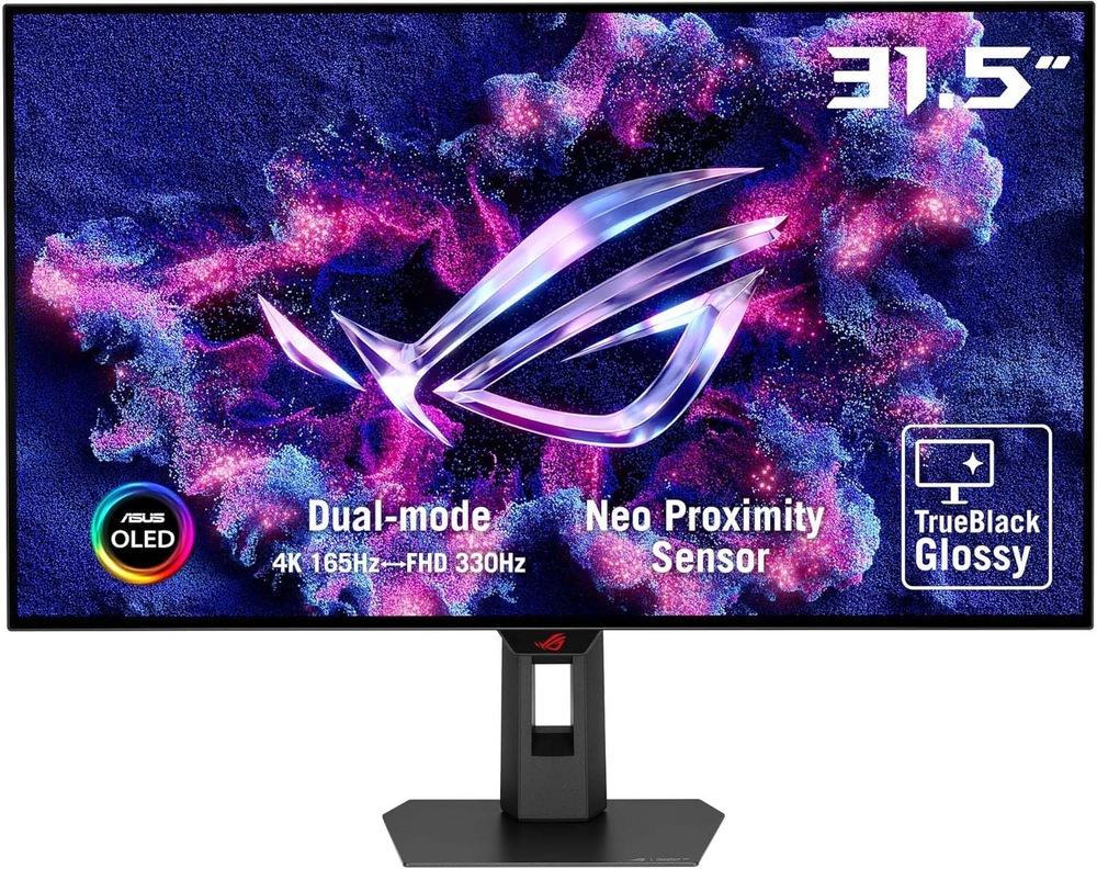 Monitor Asus ROG Swift XG32UCWG v čiernej farbe.