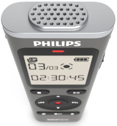 Diktafón Philips DVT1170 čierny/strieborný Diktafón Philips DVT1170