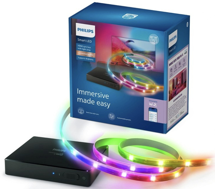 LED pásik Philips Smart LED HDMI 2.1 Sync Box Kit 75″ – 85″ EU so synchronizačným boxom