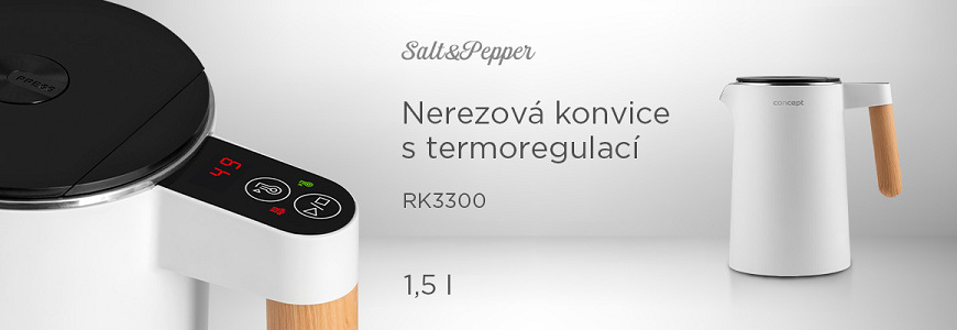 Rýchlovarná kanvica Concept RK3300 biela Rýchlovarná kanvica Concept RK3300 biela