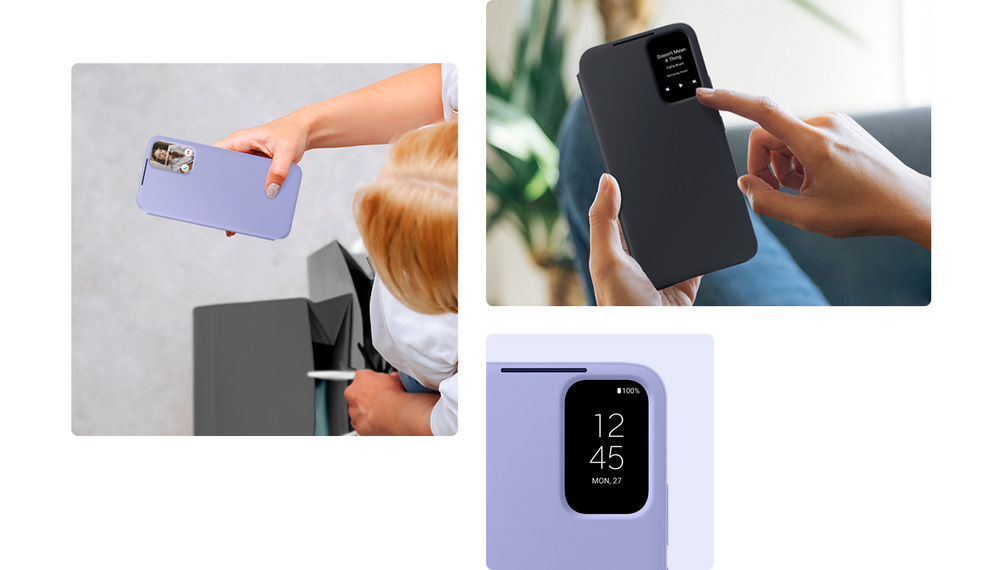 Puzdro na mobil flipové Samsung Smart View na Samsung Galaxy A34 žlté Puzdro na mobil flipové Samsung Smart View na Samsung Galaxy A34 žlté