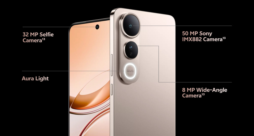 Mobilný telefón vivo V50 Lite 5G 8 GB / 256 GB zlatý