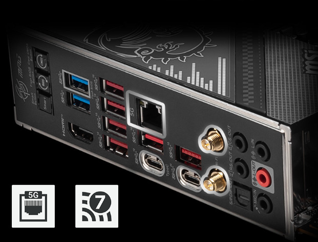 Základná doska MSI MPG Z790 CARBON MAX WIFI II MSI MPG Z790 CARBON MAX WIFI II podporuje Wi-Fi 7 a Bluetooth 5.4″ width=