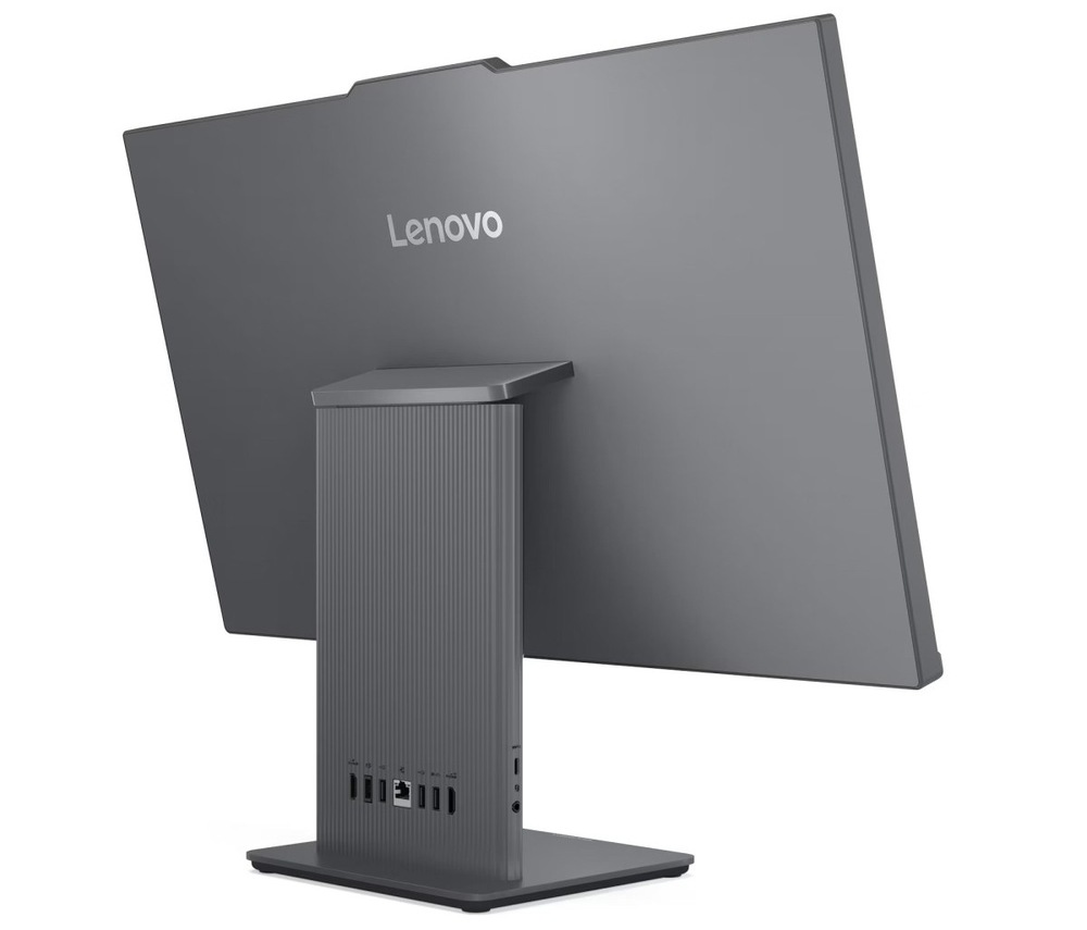 PC all in-one Lenovo IdeaCentre 27IRH9 sivý AIO PC Lenovo IdeaCentre 27IRH9 27" zozadu