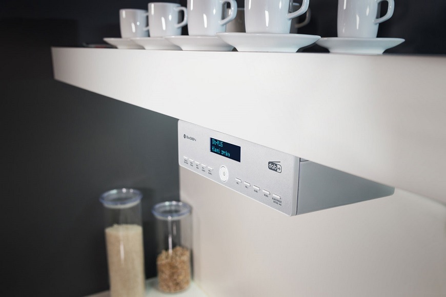 Rádioprijímač s DAB+ GoGEN DAB 600 KITCHEN strieborný/biely
