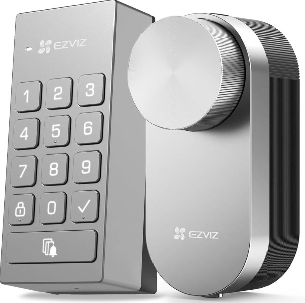 Zámok EZVIZ DL01 Pro + klávesnica DL01CP strieborný Zámok EZVIZ DL01 Pro + klávesnica DL01CP - strieborný