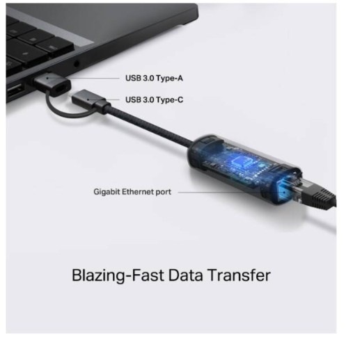 TP-Link UE310C podporuje rýchlosť až 2,5 Gb/s