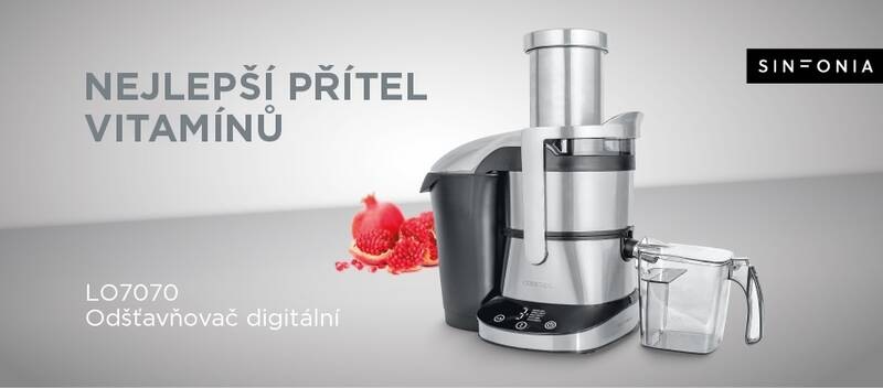 Odšťavovač Concept LO7070 SINFONIA strieborný Odšťavovač Concept LO7070 SINFONIA strieborný