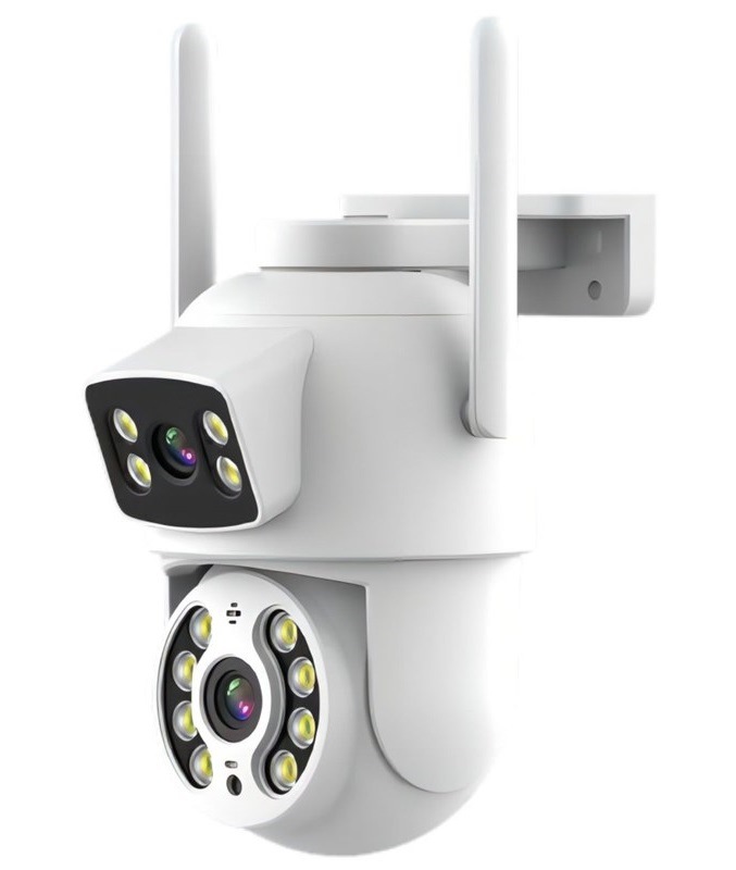 IP kamera IMMAX NEO LITE SMART Security DOUBLE , 355° 90°, Wi-Fi, Tuya biela